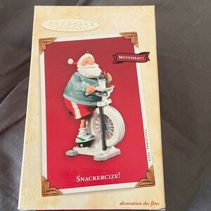 Hallmark Santa Snackerize Ornament - Red and White